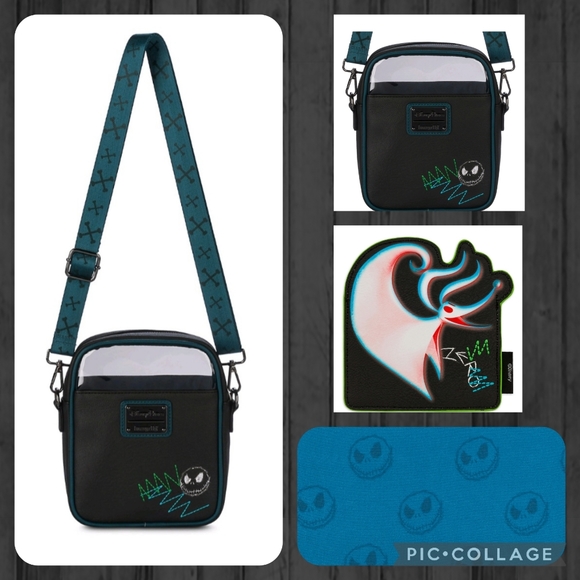 LOUNGEFLY Jack & Sally Crossbody Bag & Card Wallet - Picture 2 of 7
